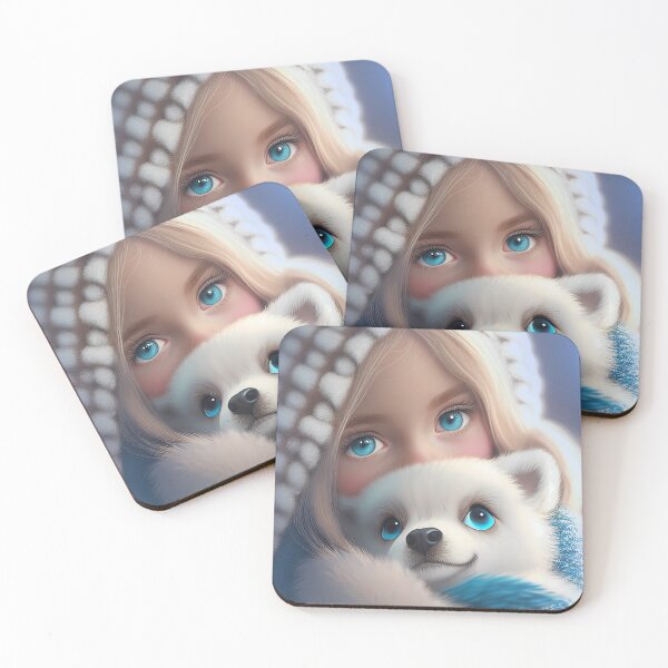 Item preview, Cute dog and girl in love designed and sold by Akinalou.