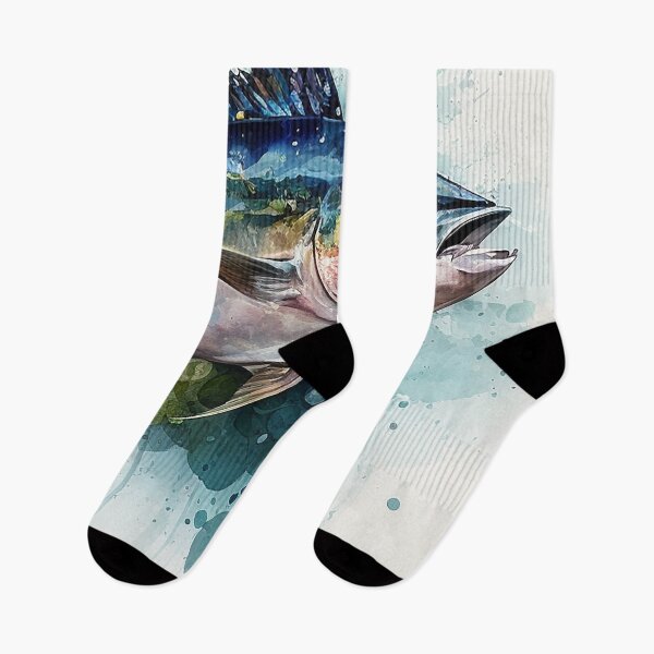 Item preview, tuna fish watercolor designed and sold by shokA Design.