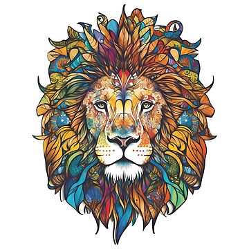 絵画 LIONSAN Lion Zentangle - YouTube