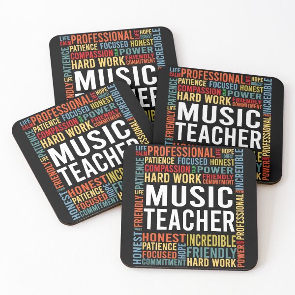 Item preview, music teacher saying: music teacher words gift designed and sold by alaechamlal.