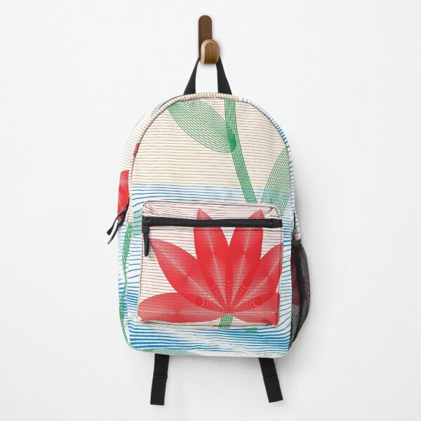 Item preview, Red flowers blooming on the trees on the water designed and sold by Bigrow.