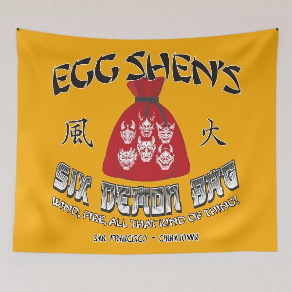Item preview, Egg Shen's Six Demon Bag designed and sold by TeeArcade84.