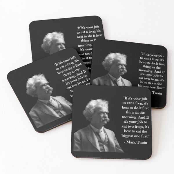 Item preview, Mark Twain Quote - Eating Frogs designed and sold by Reed-Inc.