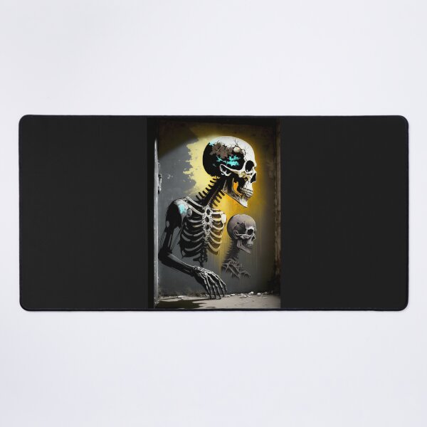 Item preview, Sensation Street Art G-M-Designs pair of skeletons in wall niche designed and sold by G-M-Designs.