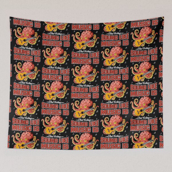 Item preview, Music Is What Feelings Sound Like - Funny Gifts for Octopuses Lovers by FanityPrints designed and sold by FanityPrints.