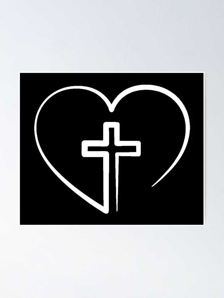 Cross my Heart (Black and white) Poster for Sale by Life