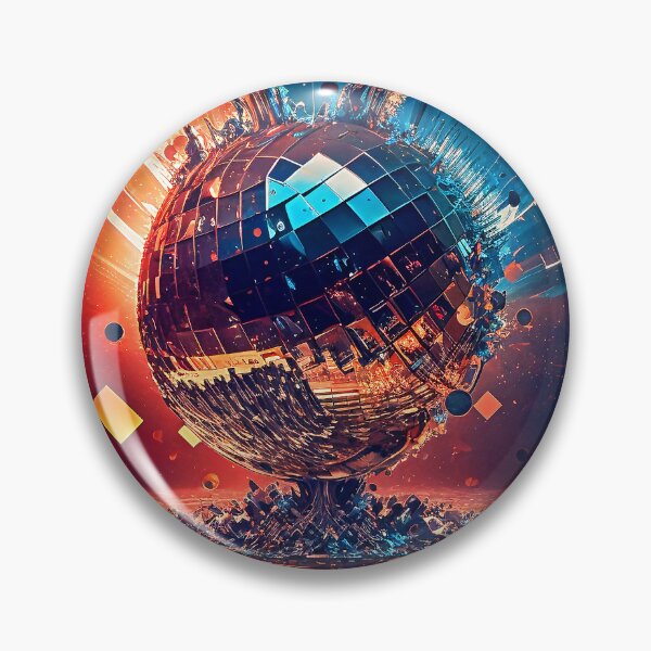 Artikelvorschau, Disco-Kugel explodiert auf einer Tanzfläche eines Clubs. entworfen und verkauft von paulo silveira.