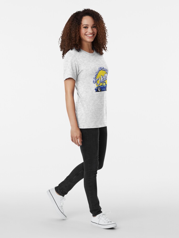 Alternate view of Miata - The Answer To Everything Tri-blend T-Shirt