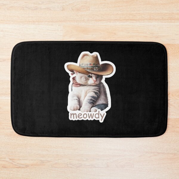 Item preview, Meowdy Partner Cat Wearing a Cowboy Hat  designed and sold by TeeTopiaa.