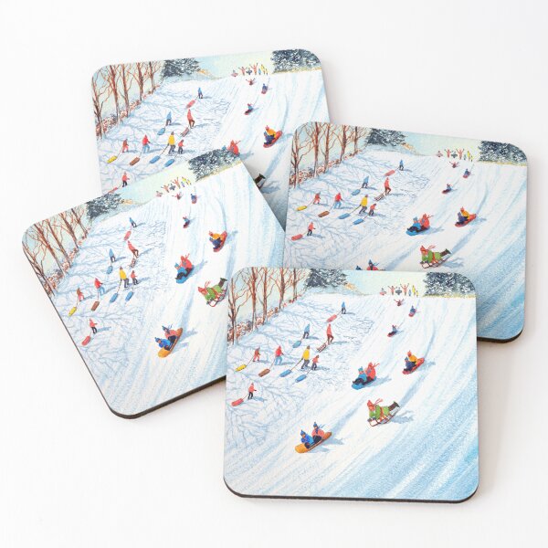 Item preview, Sledding Fun On A Snow Day designed and sold by William Holkham.