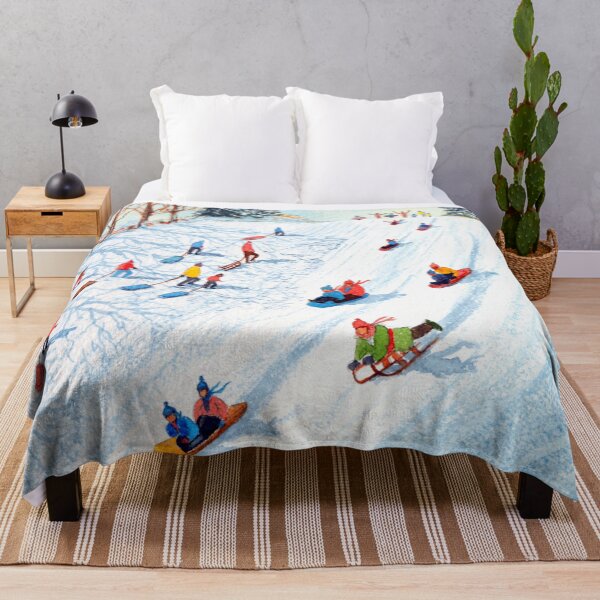 Item preview, Sledding Fun On A Snow Day designed and sold by William Holkham.