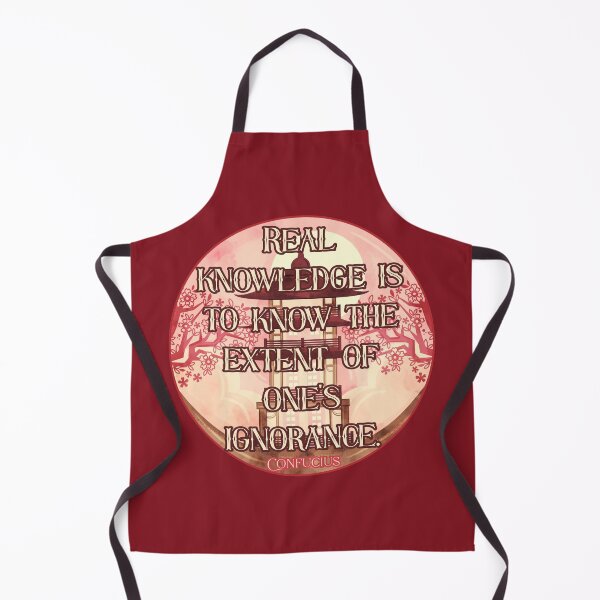 Item preview, Real Knowledge is to Know the Extent of One's Ignorance Confucius Quote with Sakura, Pagoda & Full Moon designed and sold by JoyOfHopeStore.