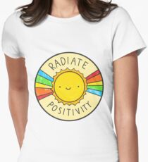 Radiate Positivity Women's Fitted T-Shirt