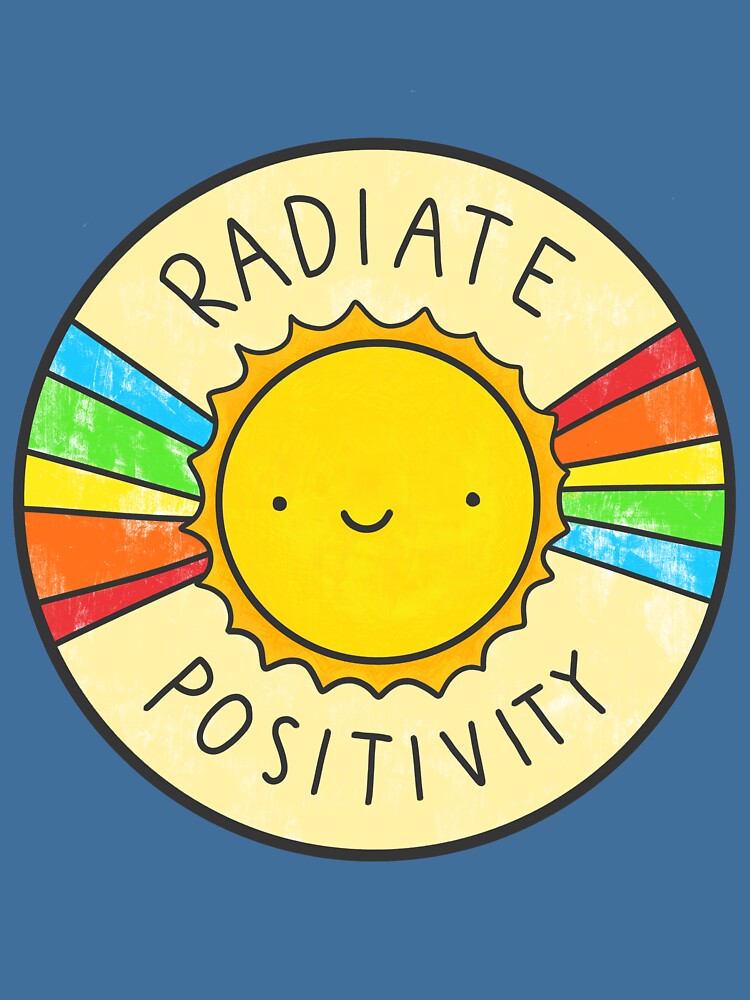 Thumbnail 5 of 5, Lightweight Hoodie, Radiate Positivity designed and sold by hellobubblegum.