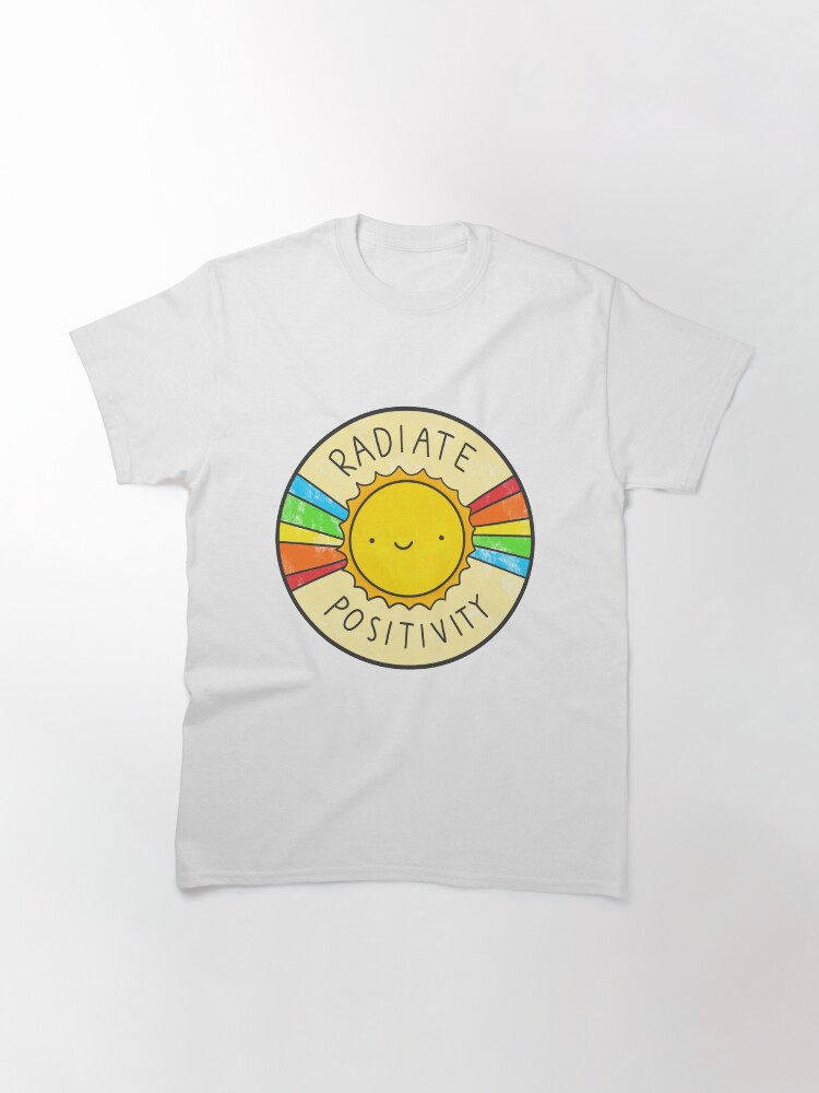 Thumbnail 3 of 7, Classic T-Shirt, Radiate Positivity designed and sold by hellobubblegum.