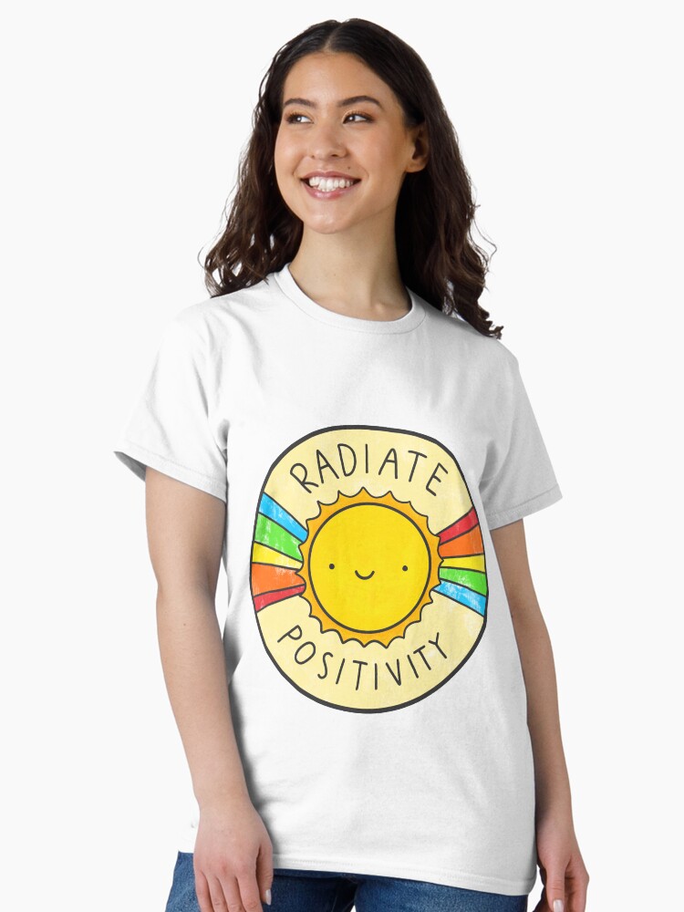Thumbnail 1 of 7, Classic T-Shirt, Radiate Positivity designed and sold by hellobubblegum.