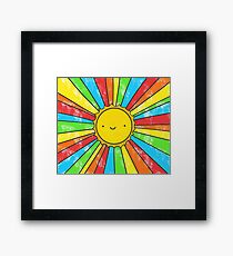 Strahlenpositivität Gerahmtes Wandbild
