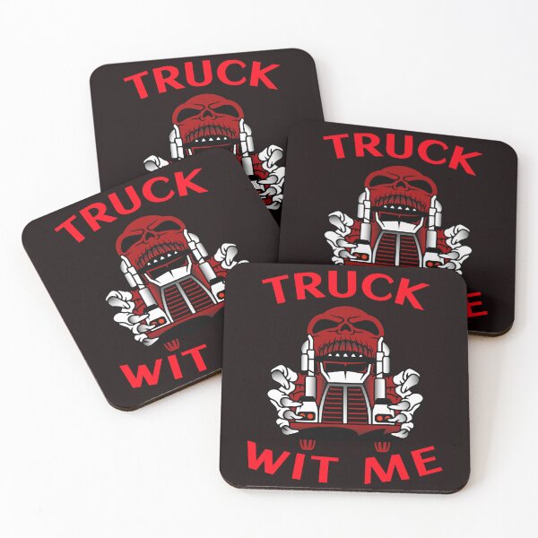 Item preview, Mad Trucker Truckers Skull Truck Wit Me NFRR designed and sold by TeamsterLife.