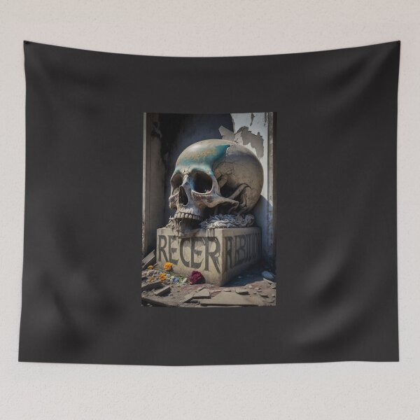 Item preview, Sensation Street Art G-M-Designs Skull in Wall Niche Halloween designed and sold by G-M-Designs.