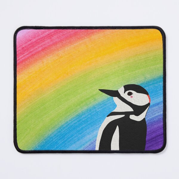 Item preview, Woodpecker looking on the rainbow colors designed and sold by Sintija Valucka.