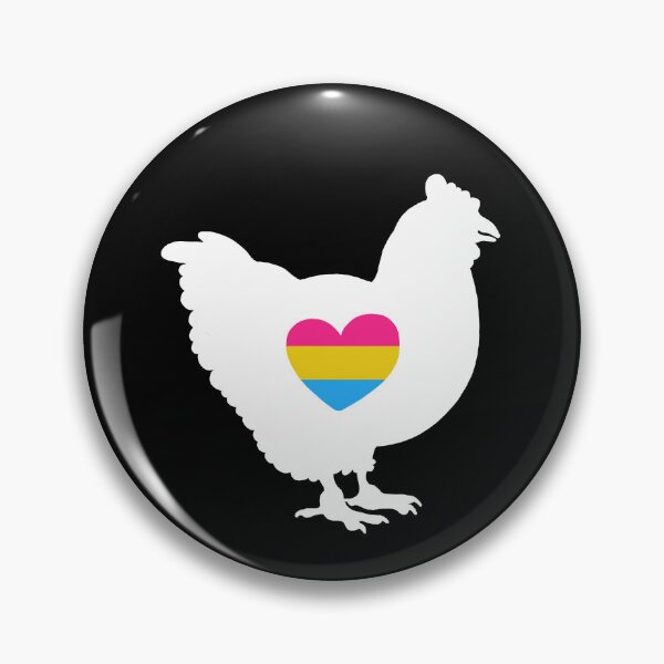 Item preview, Chicken Lover - LGBTQ Pansexual Flag Heart 03 designed and sold by Puddmuppy.