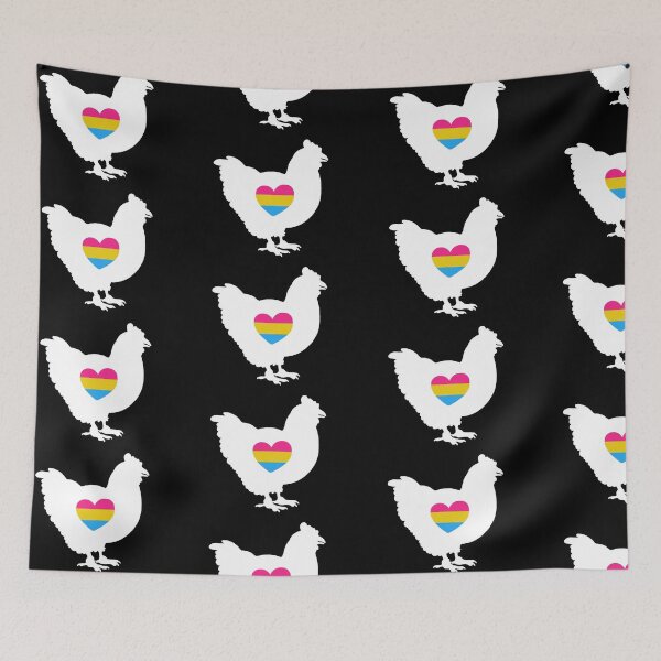 Item preview, Chicken Lover - LGBTQ Pansexual Flag Heart 03 designed and sold by Puddmuppy.