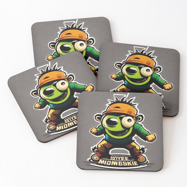 Item preview,  crazy monkey zoombie riding skate designed and sold by artegrafico92.