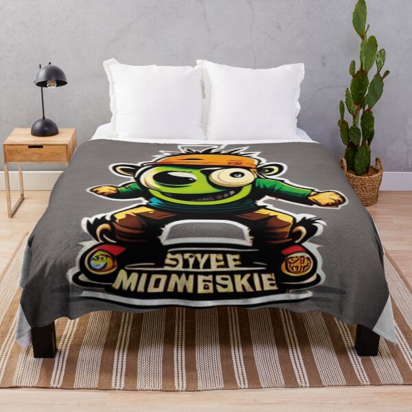Item preview,  crazy monkey zoombie riding skate designed and sold by artegrafico92.