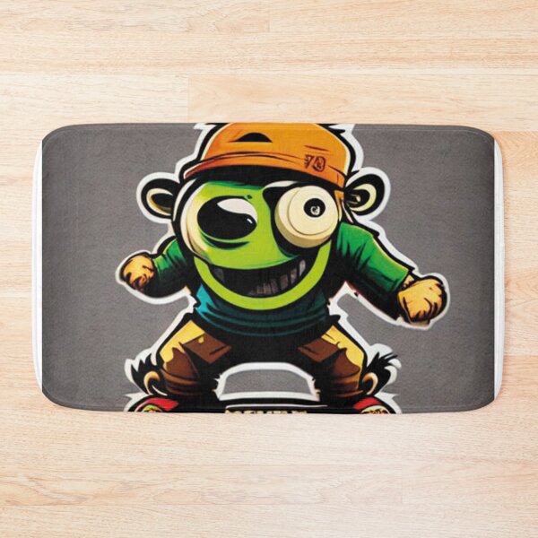 Item preview,  crazy monkey zoombie riding skate designed and sold by artegrafico92.