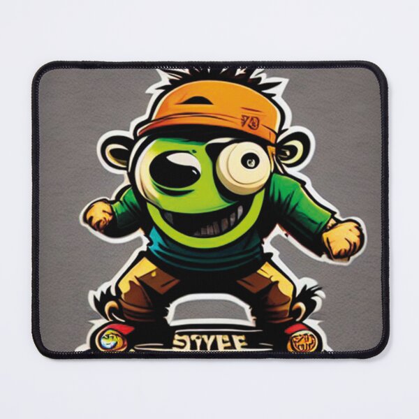 Item preview, crazy monkey zoombie riding skate designed and sold by artegrafico92.