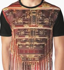 Red Asian Palace Graphic T-Shirt