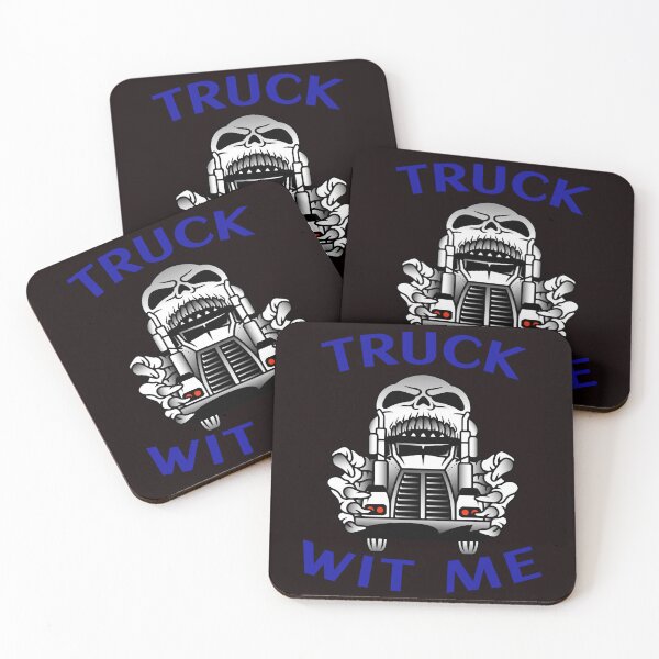 Item preview, Mad Trucker Truckers Skull Truck Wit Me NFWB designed and sold by TeamsterLife.
