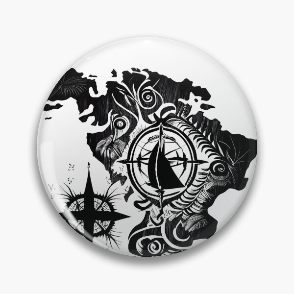 Item preview, Tribal Tattoo Map of South America designed and sold by ShadowAndSlate.