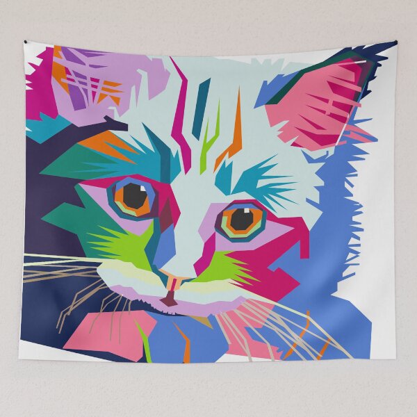 Item preview, Colorful cat designed and sold by desssigner.