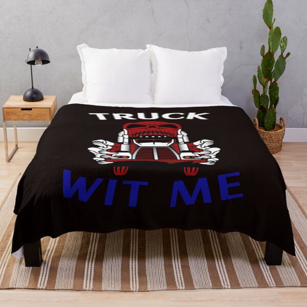 Item preview, Mad Trucker Truckers Skull Truck Wit Me NFRWB designed and sold by TeamsterLife.