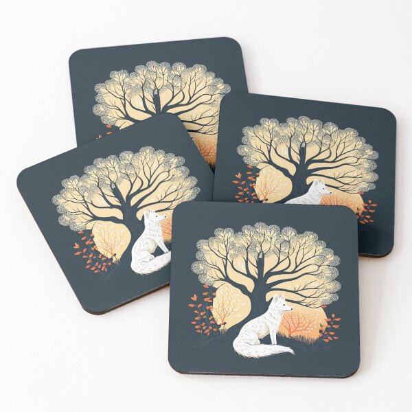 Item preview, White fox under the tree designed and sold by macwojs.