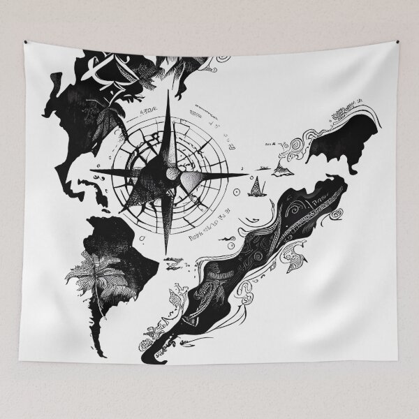 Item preview, Tribal Tattoo Fantasy Map  designed and sold by ShadowAndSlate.