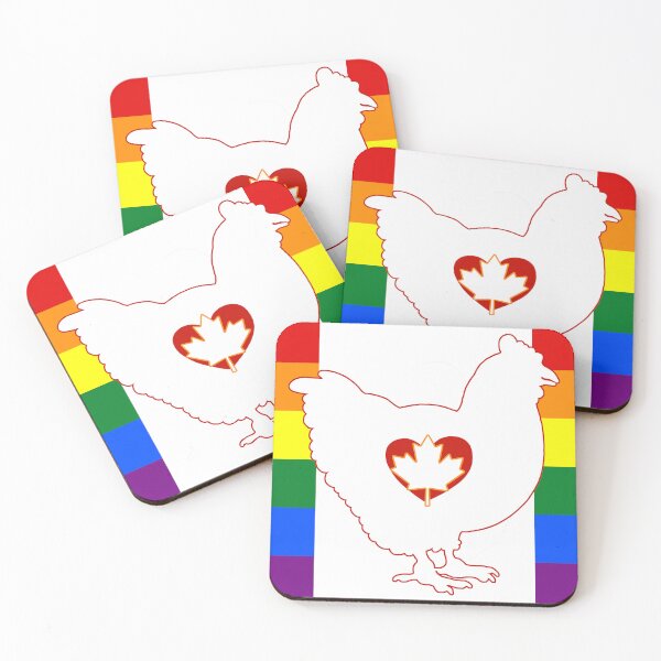 Item preview, Chicken Lover - LGBTQ Canada Gay Heart Flag 01 designed and sold by Puddmuppy.