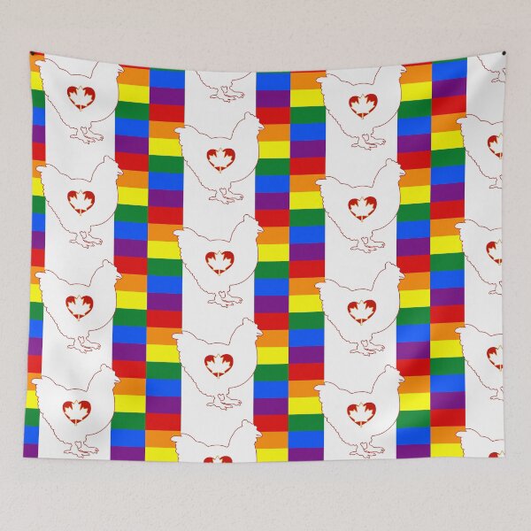 Item preview, Chicken Lover - LGBTQ Canada Gay Heart Flag 01 designed and sold by Puddmuppy.