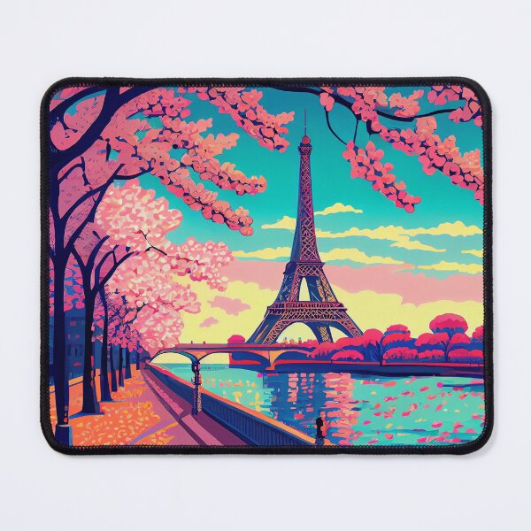 Item preview, Eiffel Tower, Paris, France and the River Seine in the Spring designed and sold by WILDEVIOLET.