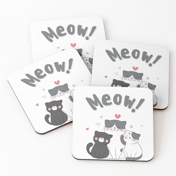 Item preview, Lovely Meow cats designed and sold by inspireartistry ⭐⭐⭐⭐⭐.