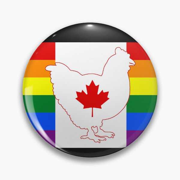 Item preview, Chicken Lover - LGBTQ Canada Gay Heart Flag 01 B designed and sold by Puddmuppy.