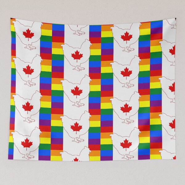 Item preview, Chicken Lover - LGBTQ Canada Gay Heart Flag 01 B designed and sold by Puddmuppy.