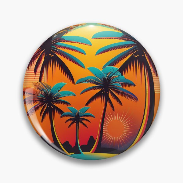 Item preview, Palm Trees and Natural Cityscape in Red Hues designed and sold by zzibel.