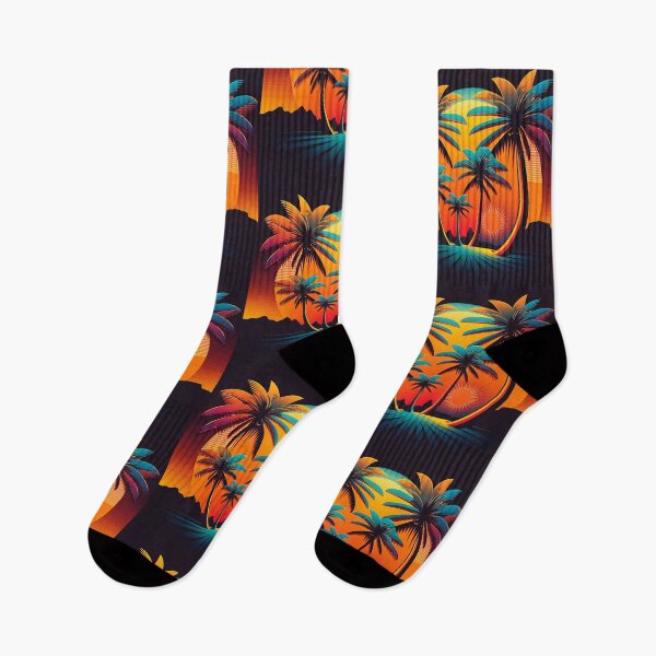 Item preview, Palm Trees and Natural Cityscape in Red Hues designed and sold by zzibel.
