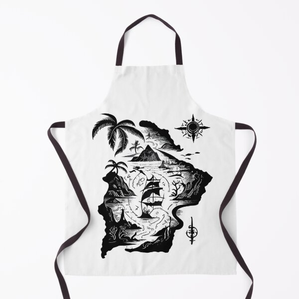 Item preview, Tribal Tattoo Map of Pirate Cove designed and sold by ShadowAndSlate.