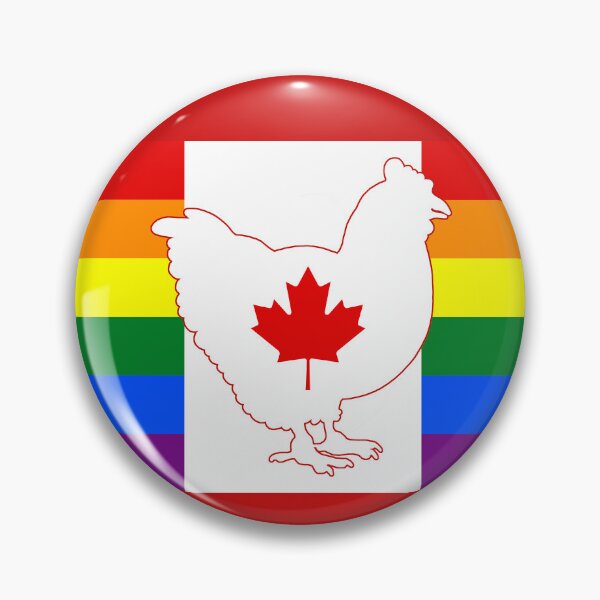 Item preview, Copy of Chicken Lover - LGBTQ Canada Gay Heart Flag 01 Red designed and sold by Puddmuppy.