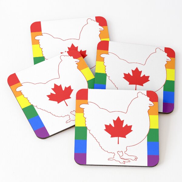 Item preview, Copy of Chicken Lover - LGBTQ Canada Gay Heart Flag 01 Red designed and sold by Puddmuppy.