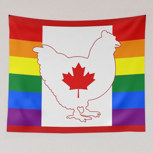 Item preview, Copy of Chicken Lover - LGBTQ Canada Gay Heart Flag 01 Red designed and sold by Puddmuppy.