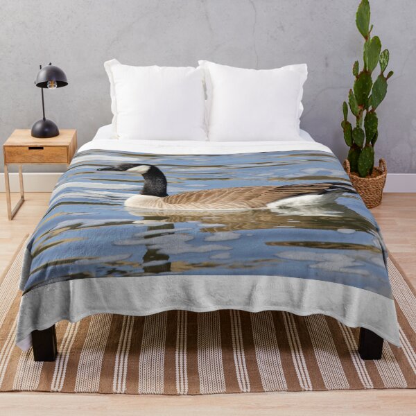 Item preview, A Canada Goose Swimming In Icy River designed and sold by FreelanceJim.